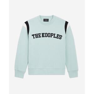 The Kooples Sea Green Varsity Logo Sweatshirt – Size 2 (MSRP $240)